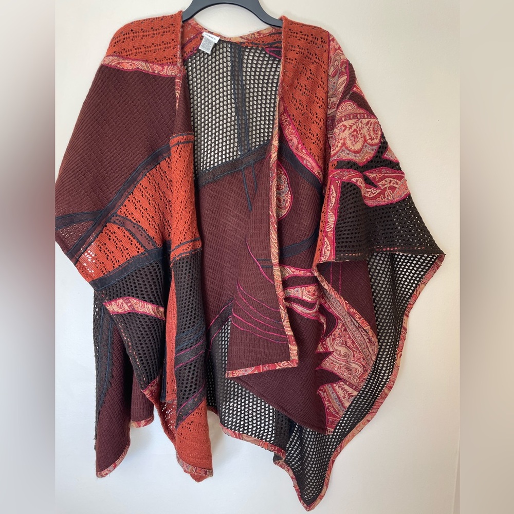 Chico's Patchwork Wrap Shawl - image 3